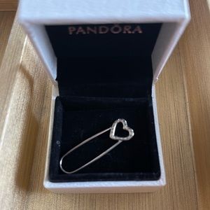 Pandora safety pin brooch